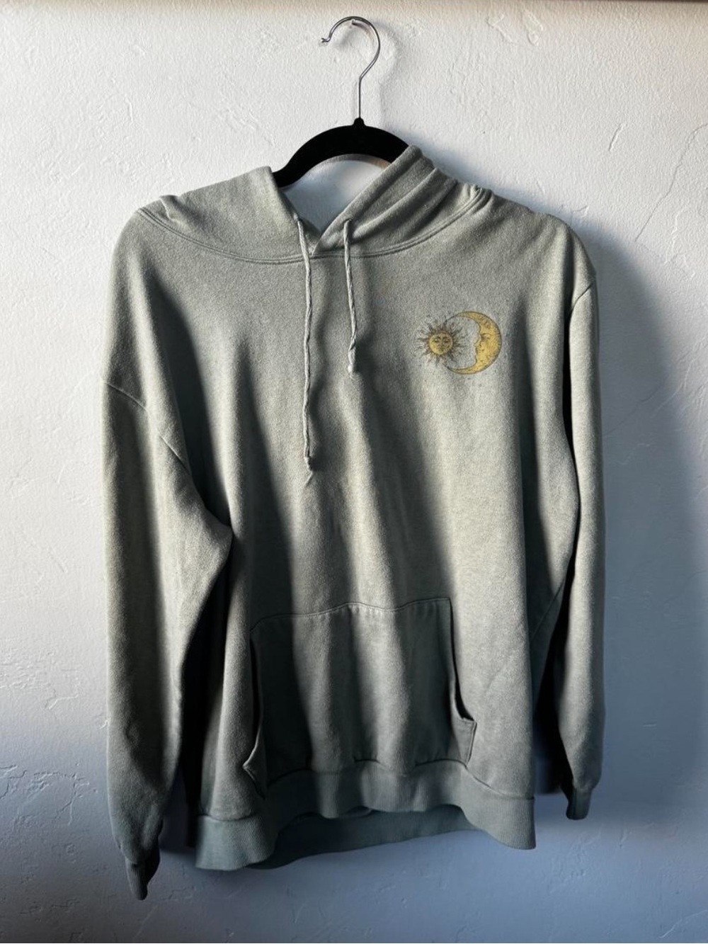 Women's Sage Green Sun & Moon Pullover Hoodie